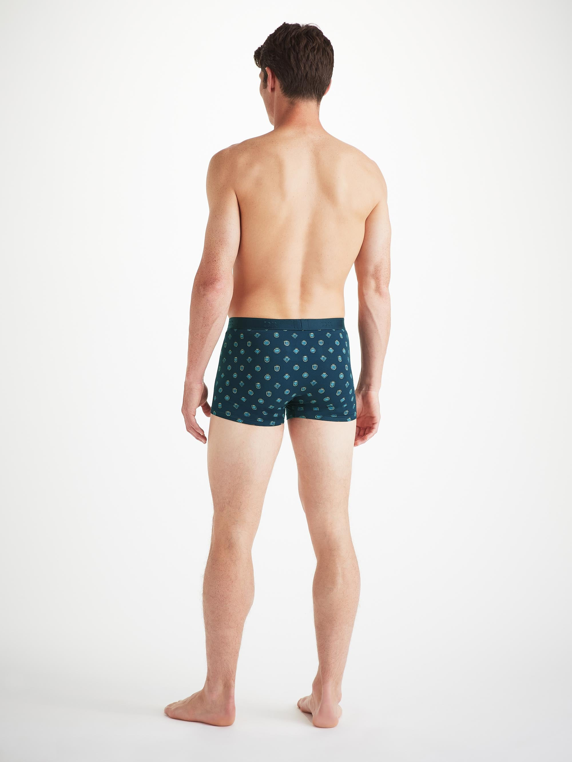 Men's Boxer Briefs Medalion Pima Cotton Stretch Navy - 4
