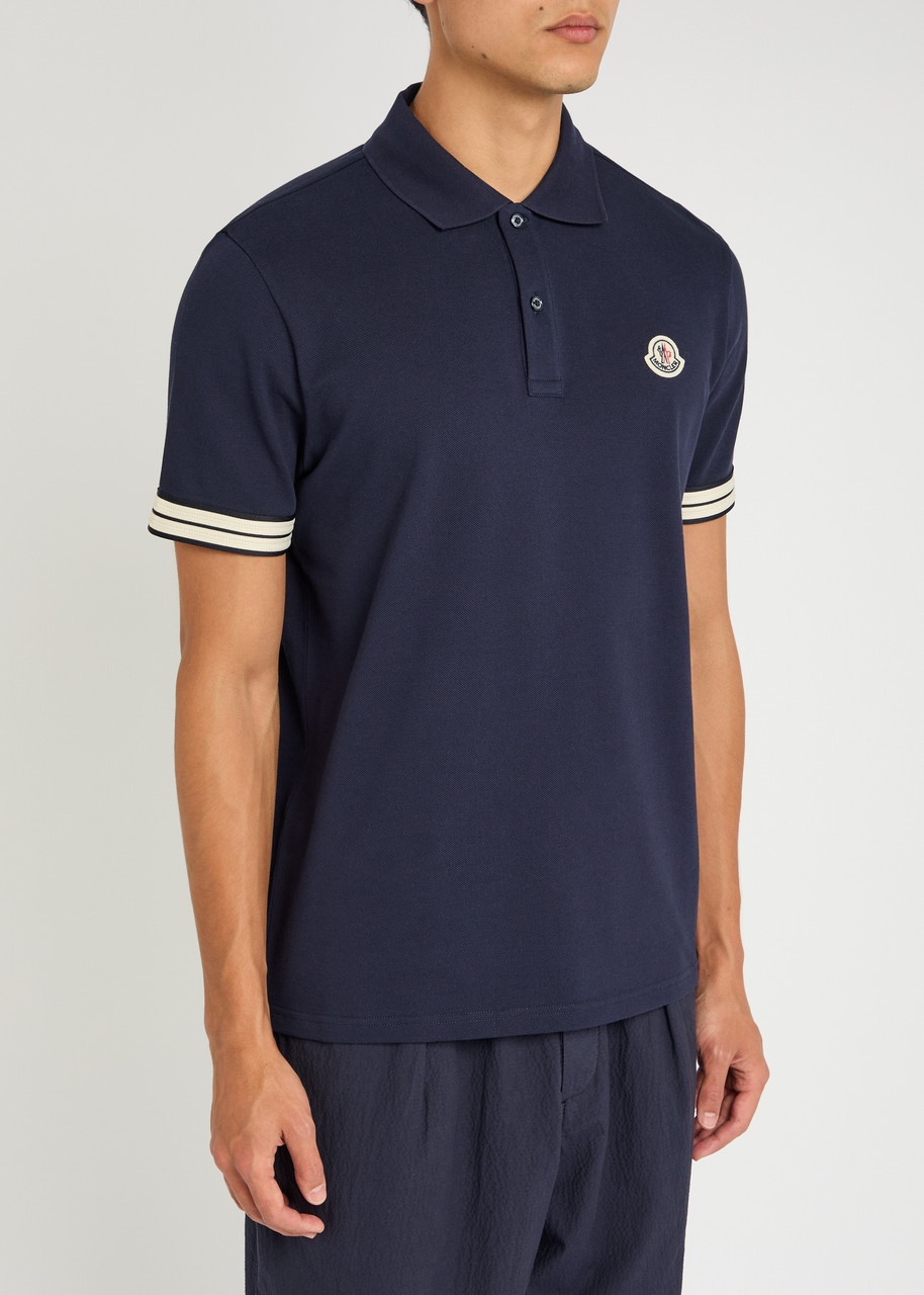 Moncler Piqué Cotton Polo Shirt - 2