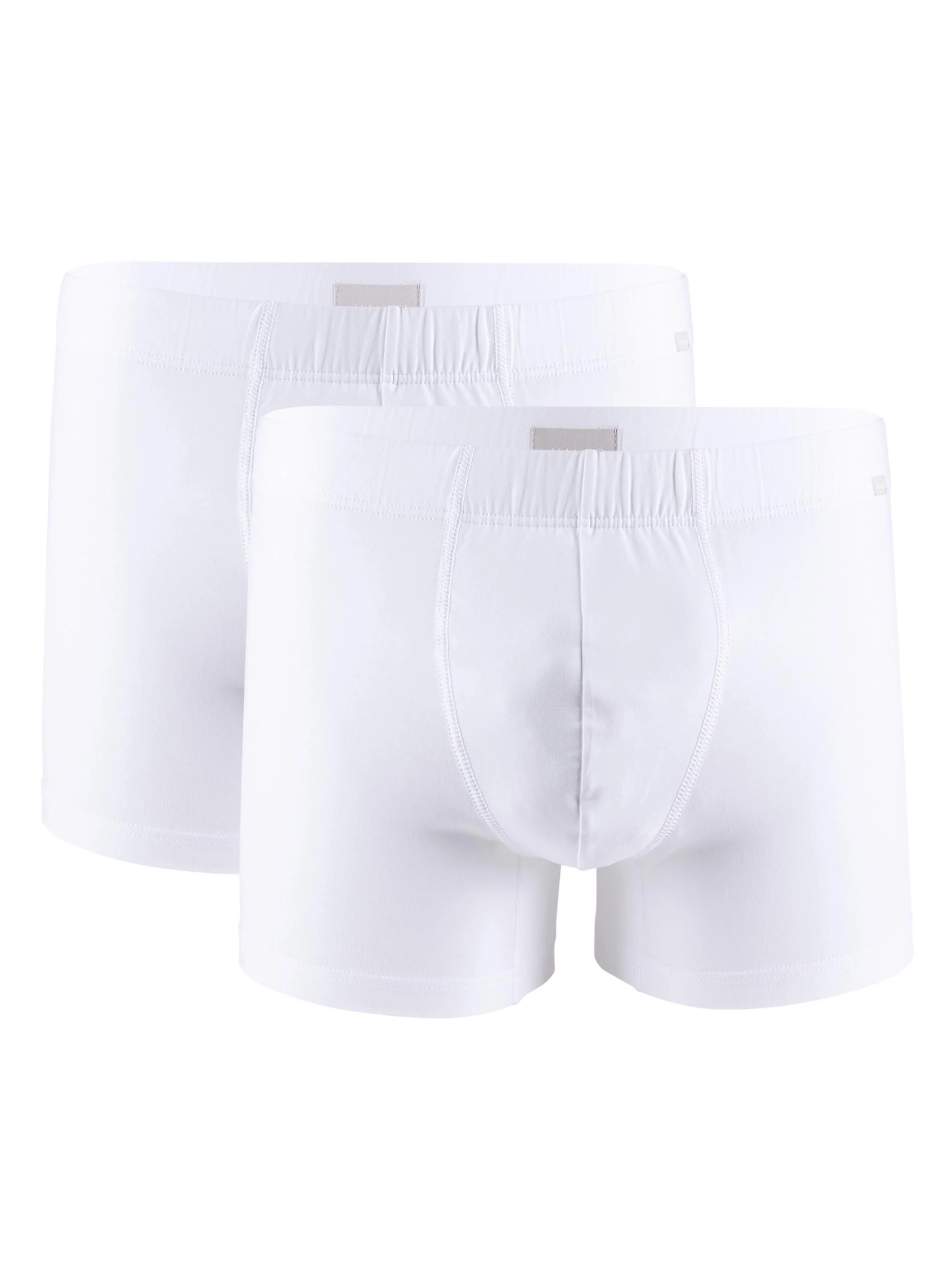 Cotton Essentials 2-Pack Boxer Briefs - White - 1