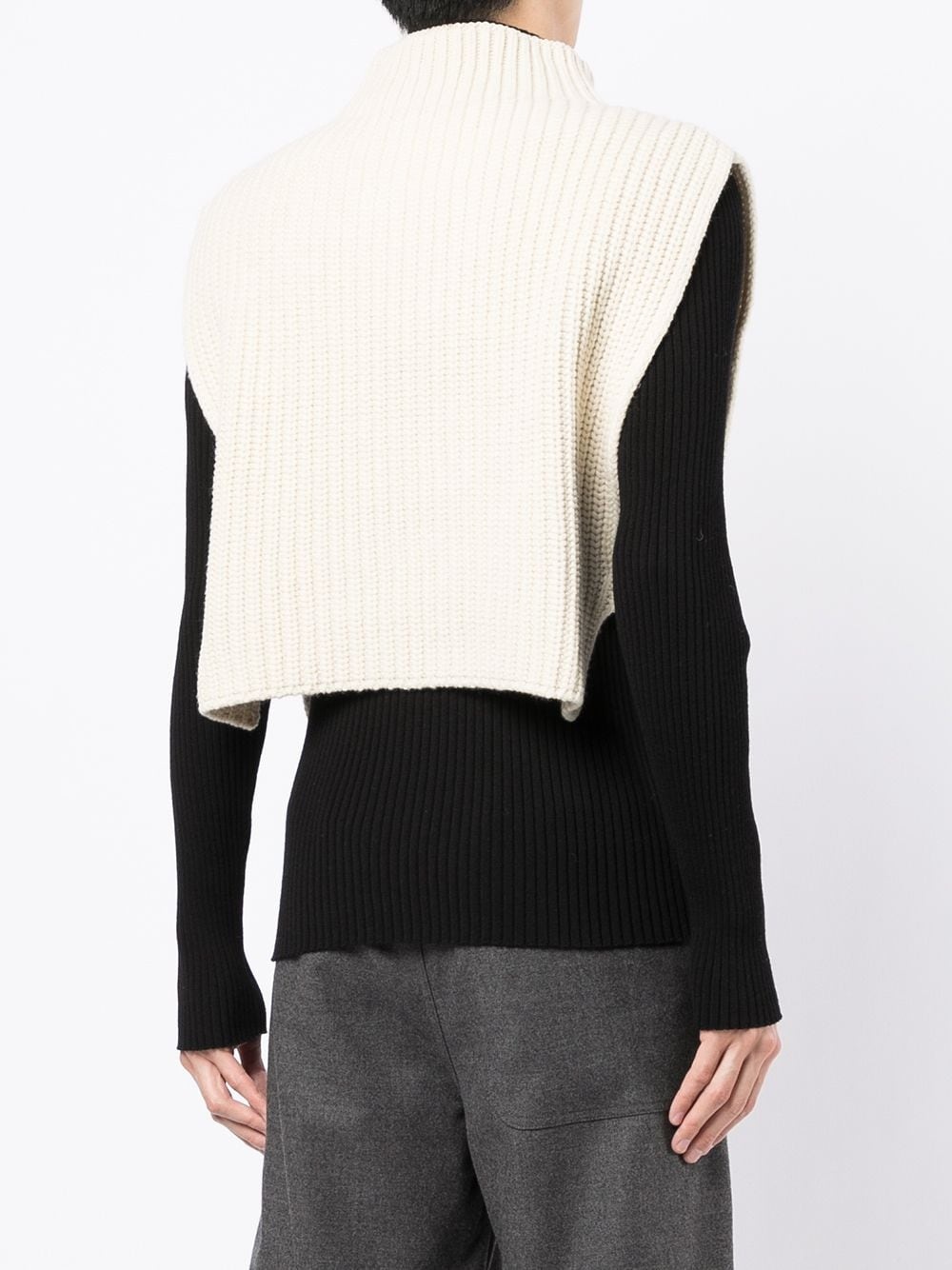 ribbed-knit vest - 5