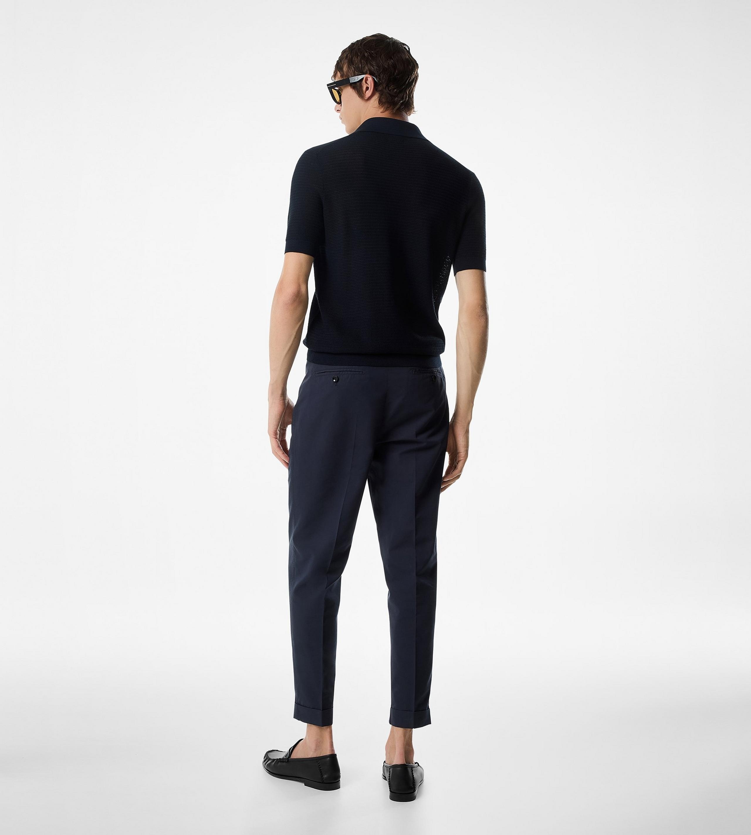 FLUID POPLIN DOUBLE PLEAT PANT - 3