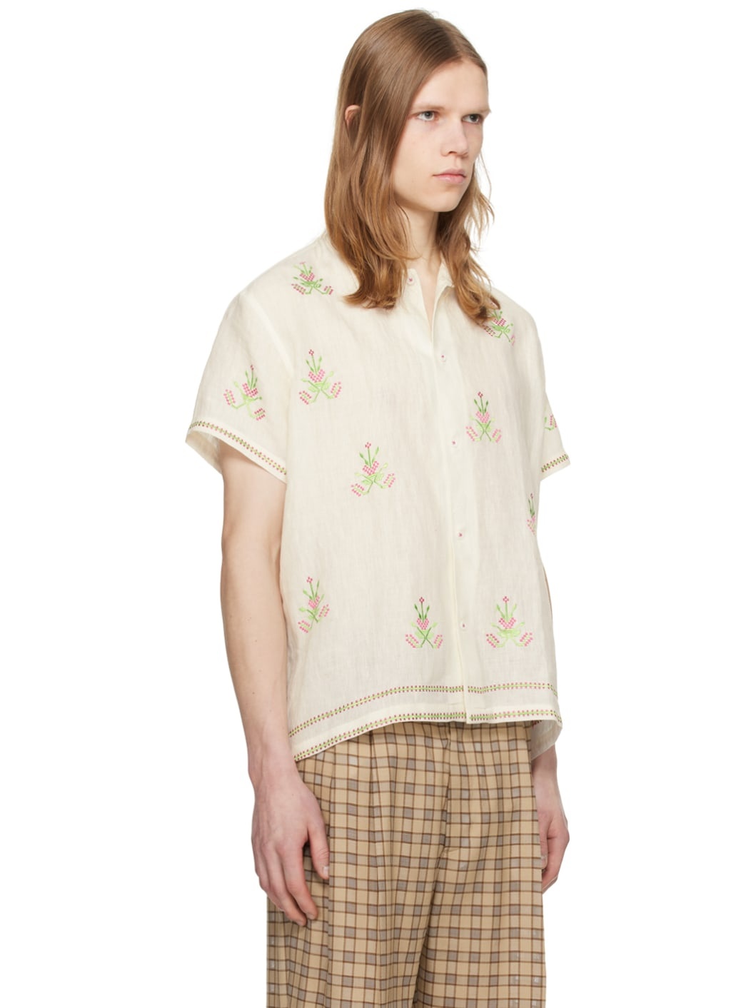 Off-White Embroidered Shirt - 2
