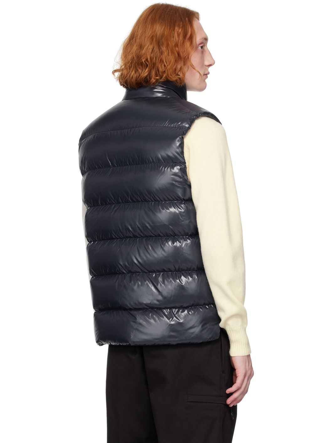 Navy Tibb Down Vest - 3