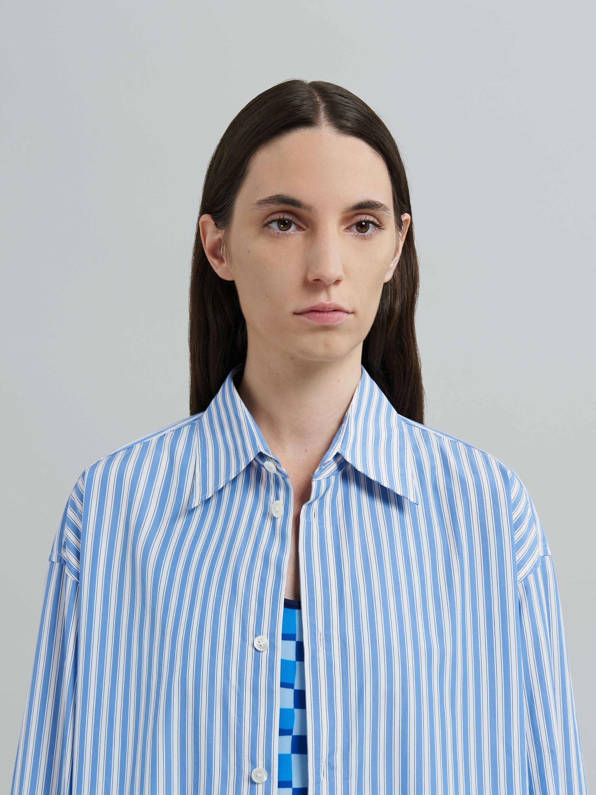 DIP-DYED POPLIN DRESS - 4
