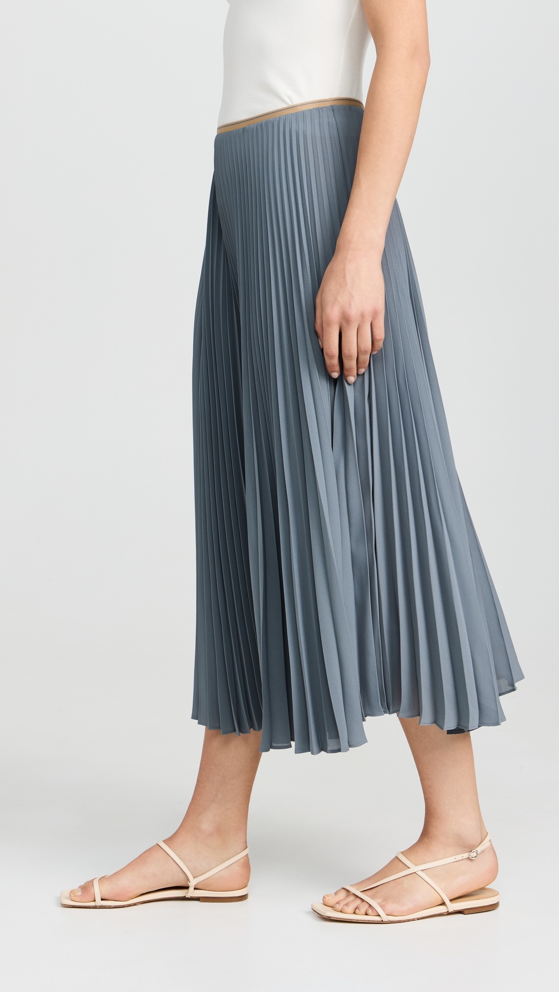 Draped Pleated Skirt - 3