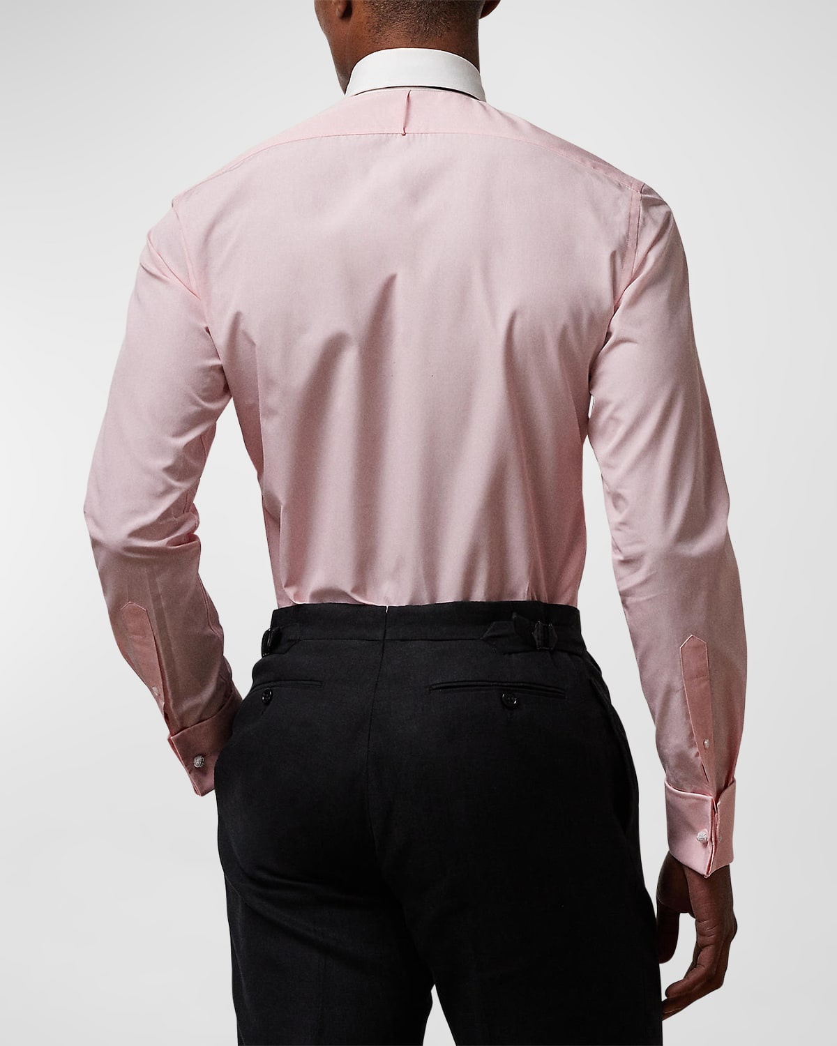Men's Pleated French-Cuff Tuxedo Shirt - 4