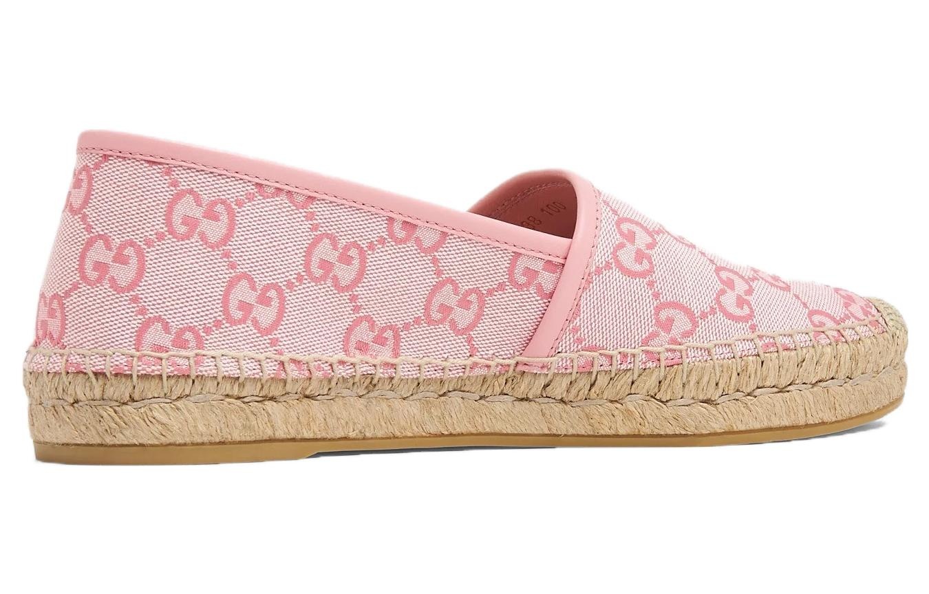 (WMNS) Gucci GG Monogram Espadrilles 'Soft Pink' 739165-9SF40-8472 - 3
