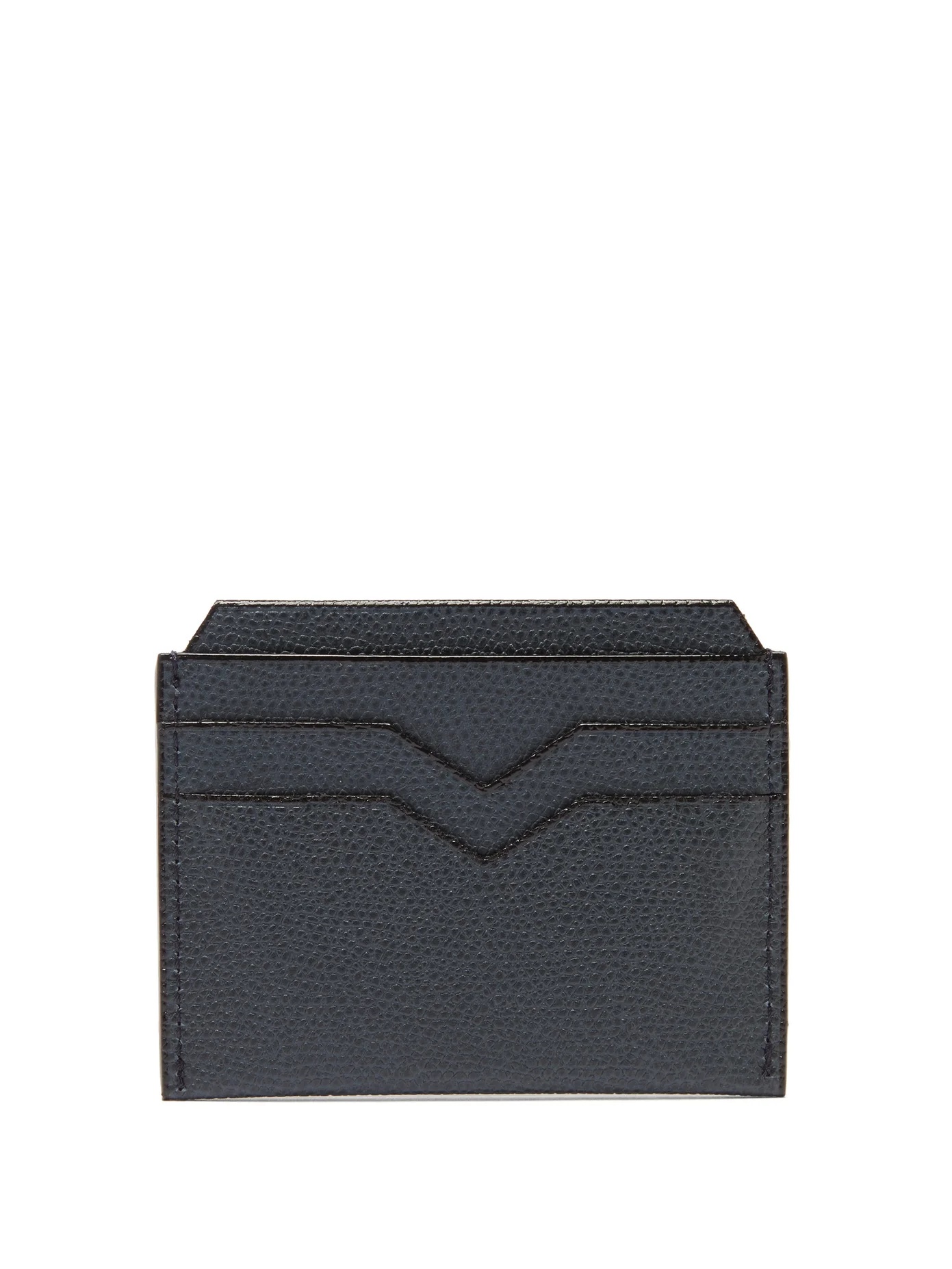 Grained-leather cardholder - 1