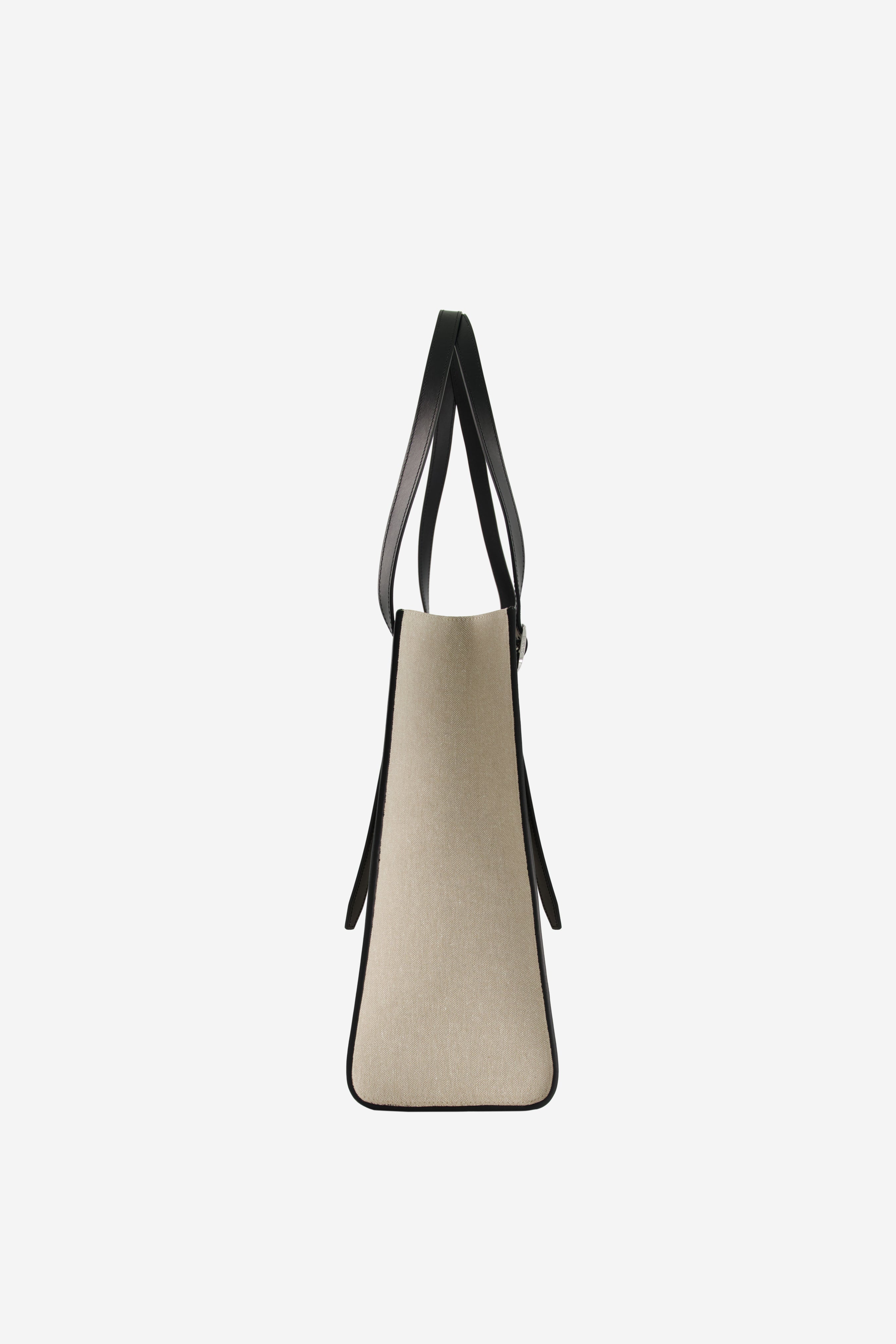 Branded Canvas Belt Tote Bag - 3