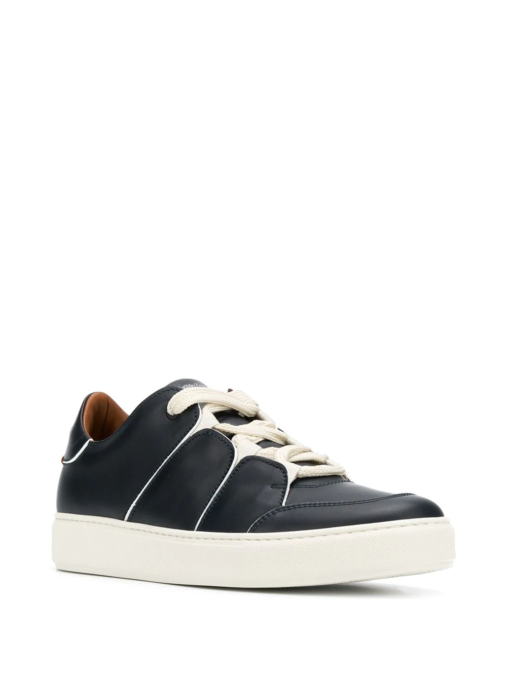 stitched-panel low-top trainers - 2