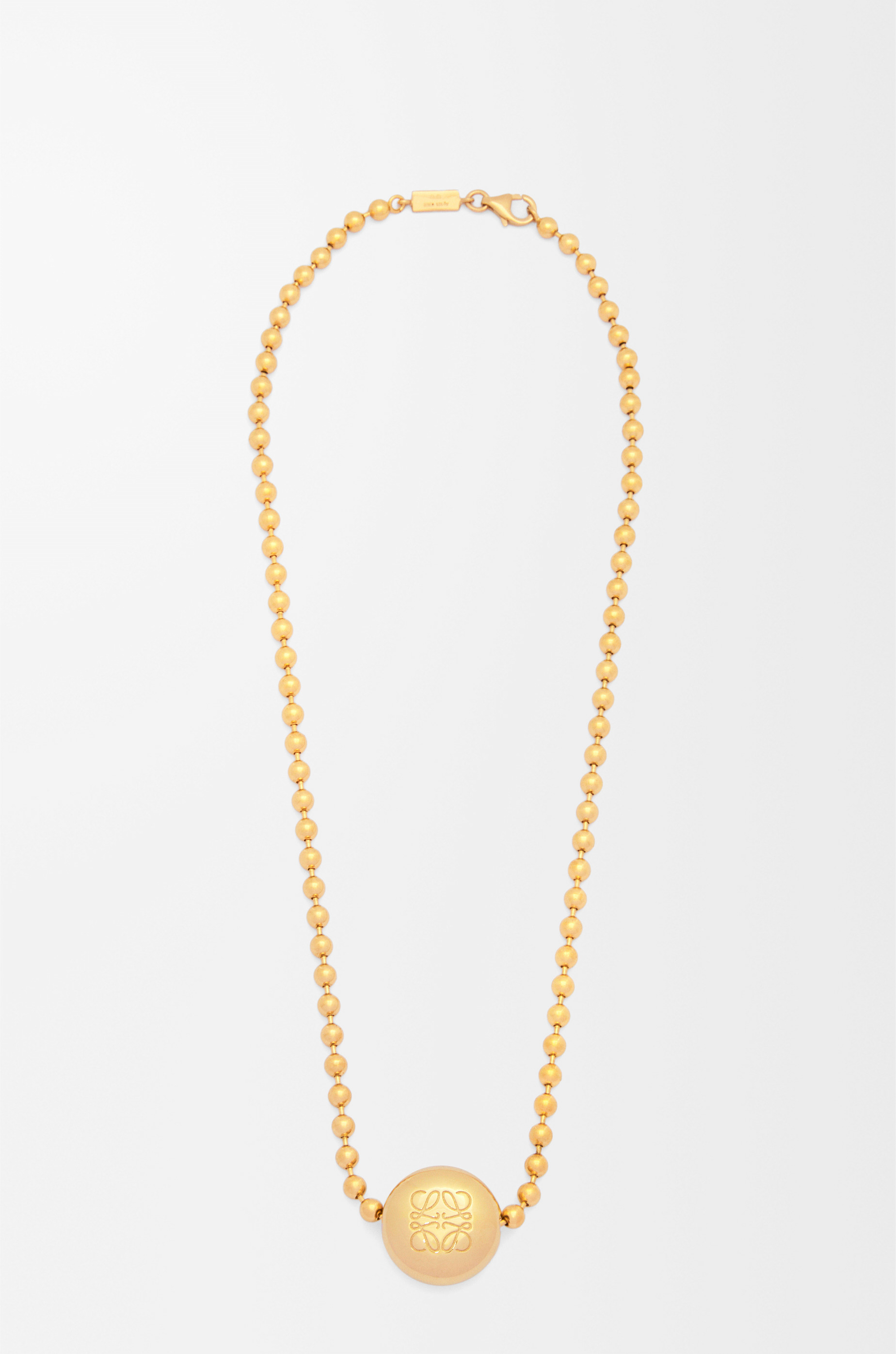 Anagram Pebble necklace in sterling silver and crystals - 3