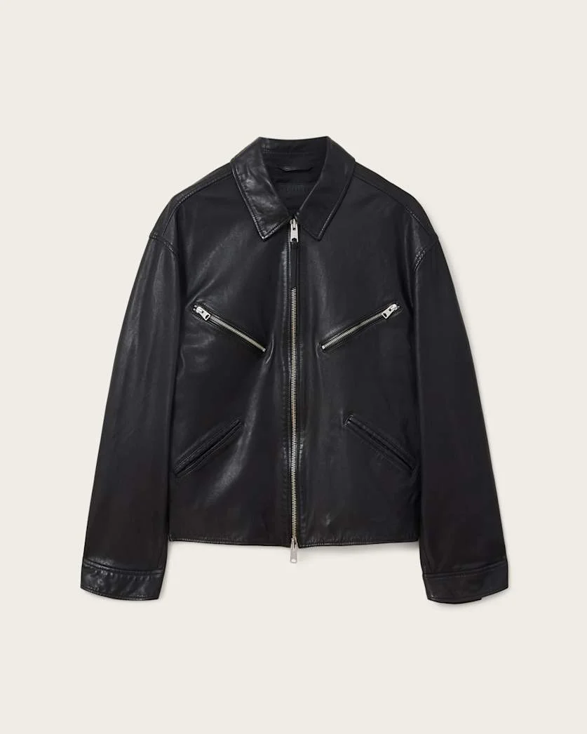 CAON OVERSIZED LEATHER JACKET - 1