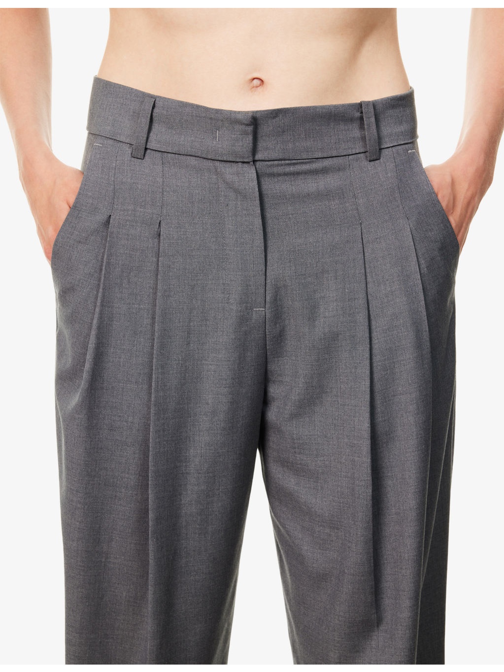 Gelso Pleated Woven-Twill Trousers - 5