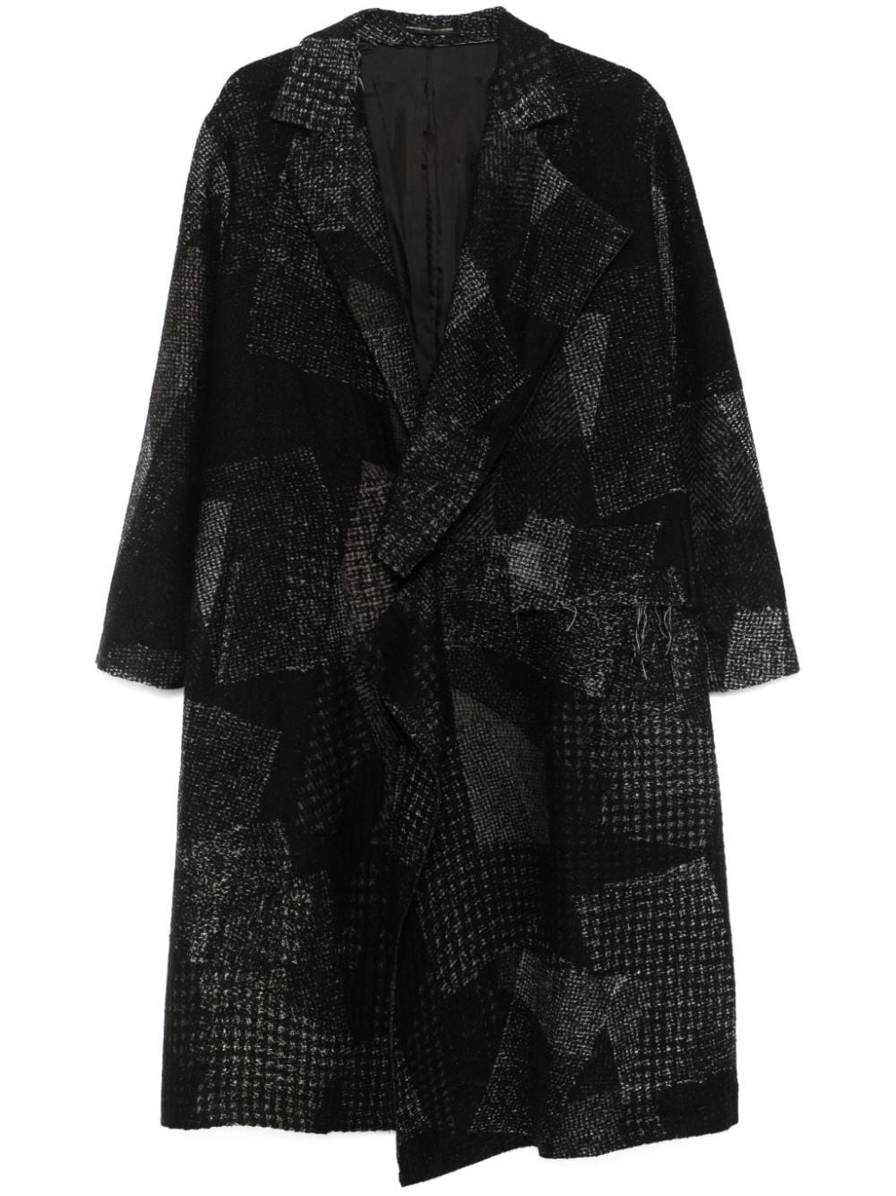 abstract-pattern coat - 1