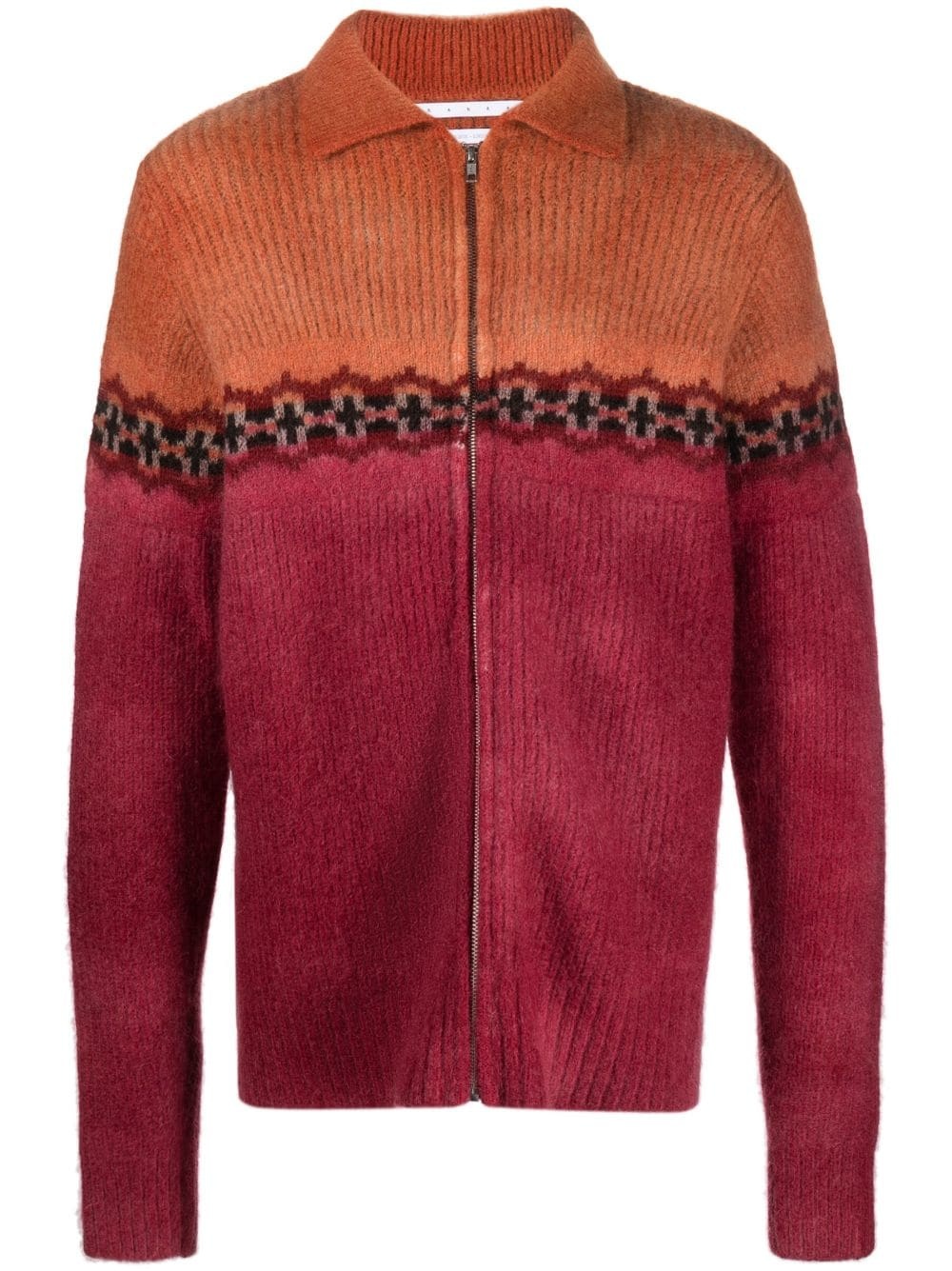 Vima intarsia-knit hoodie - 1