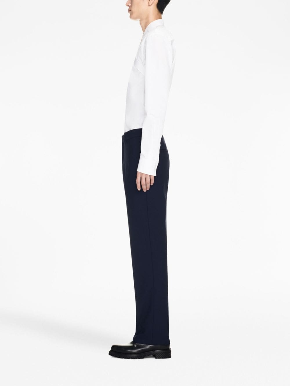 mid-rise tailored trousers - 3
