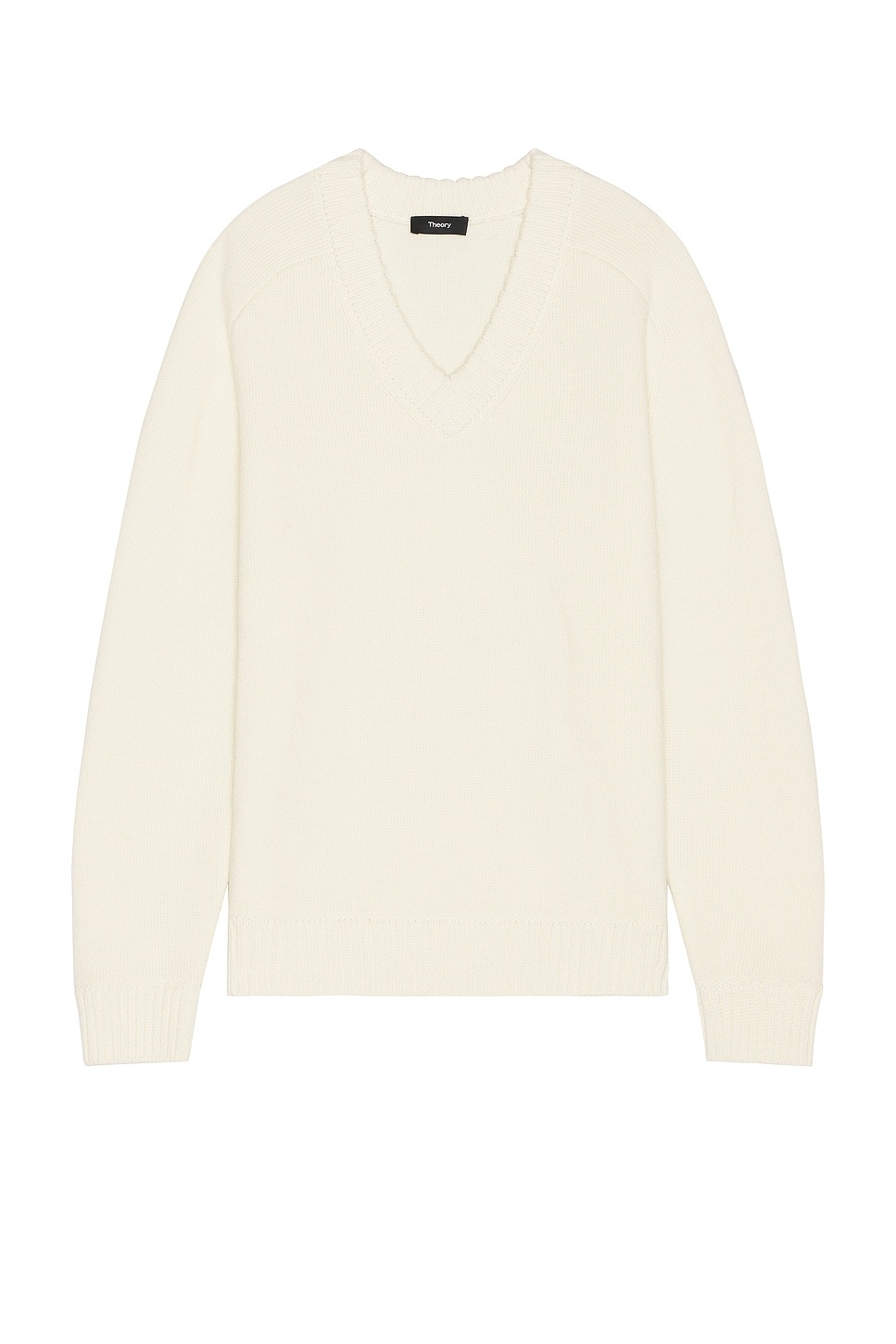 Heavy Wool Cashmere V-Neck Sweater - 1