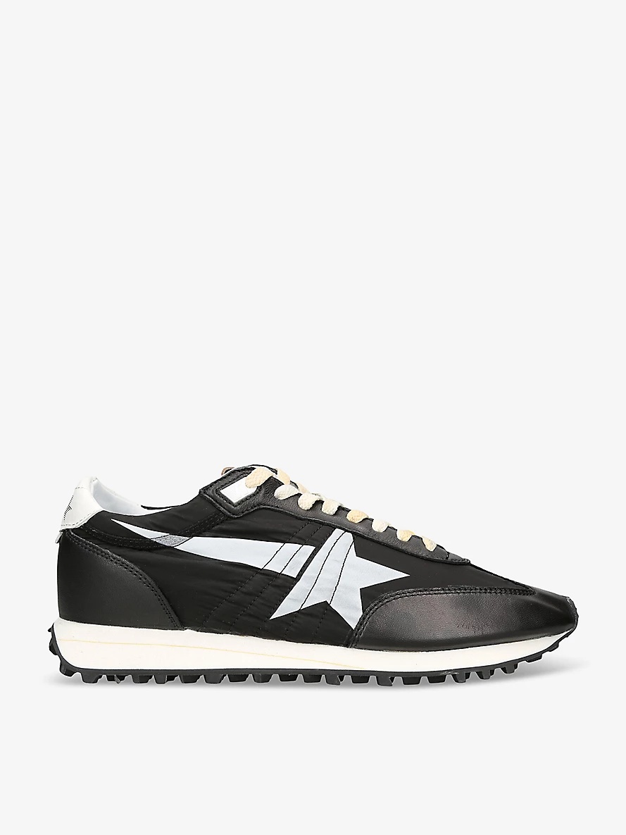 Marathon Runner leather and mesh low-top trainers - 1