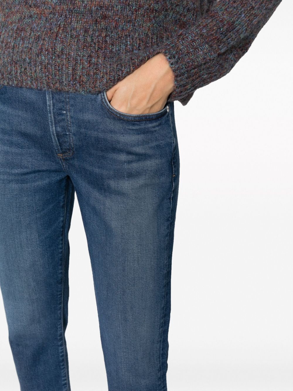 slim-cut cropped-leg jeans - 5
