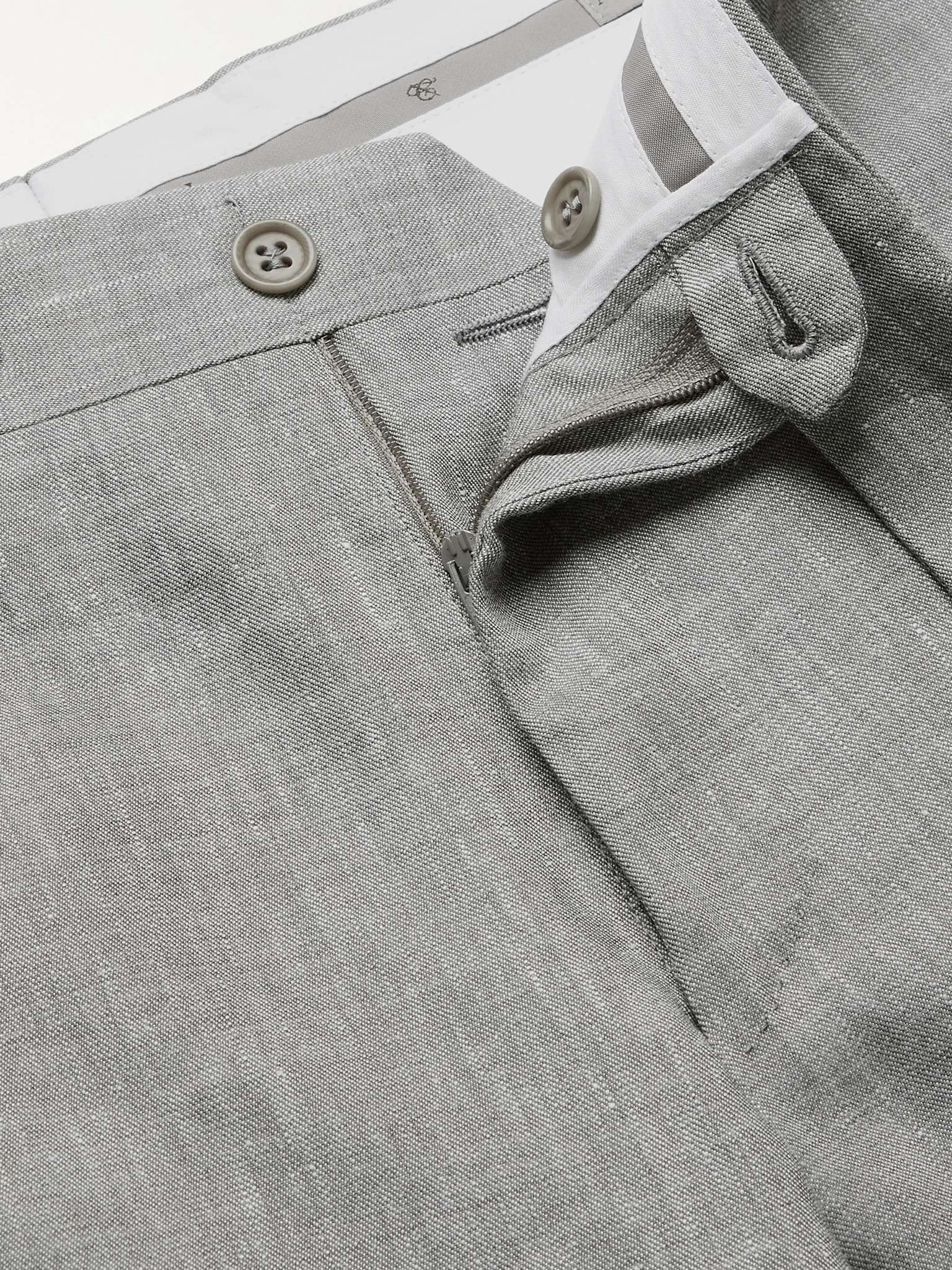 Linen and Wool-Blend Suit Trousers - 3