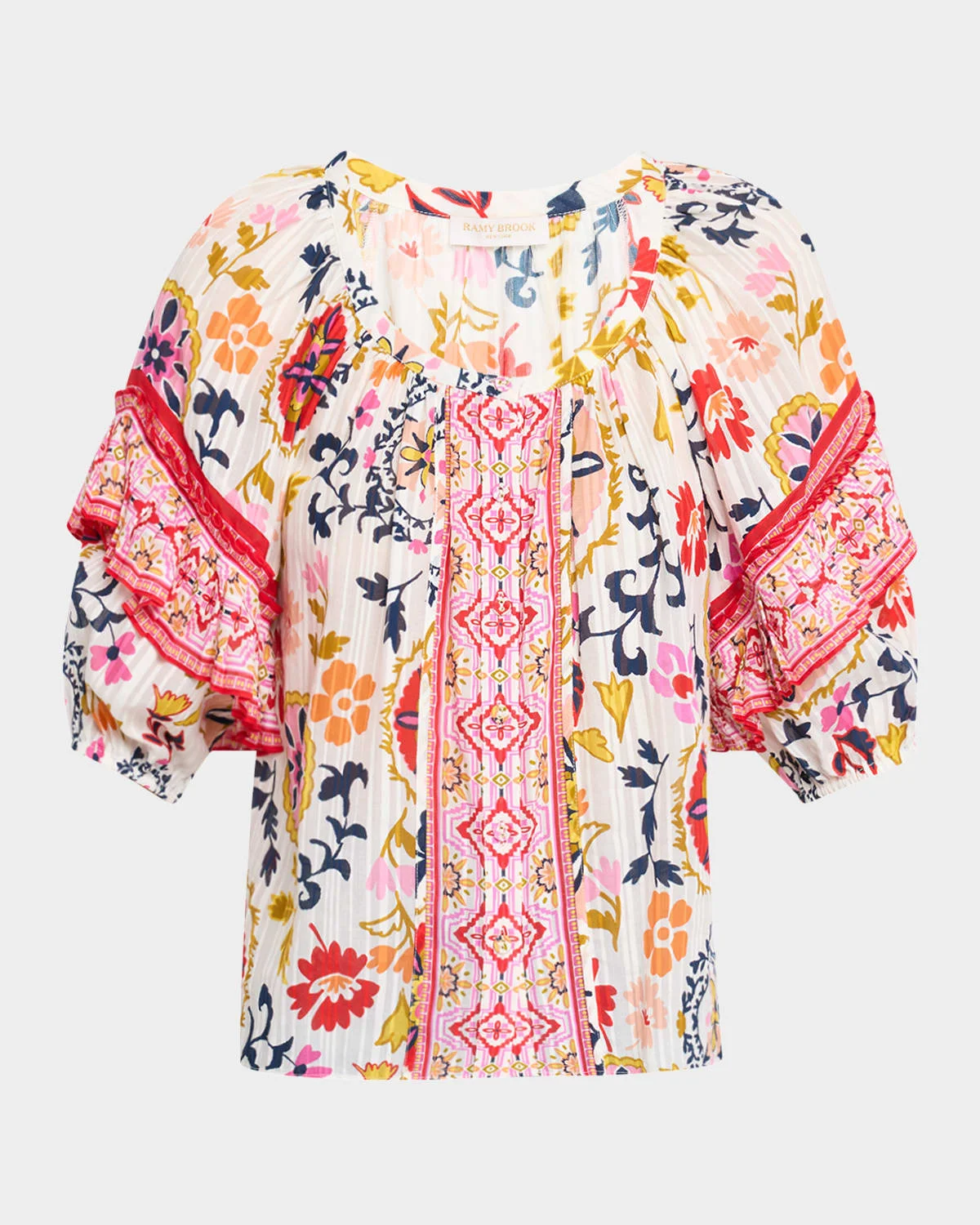 Rebeca Scoop-Neck Blouse - 1
