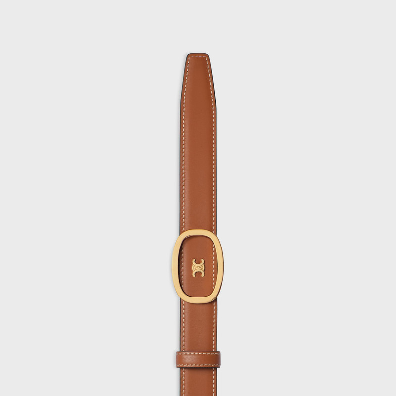 Medium 25MM Reversible Celine Alix Belt IN TAURILLON AND NATURAL CALFSKIN 6