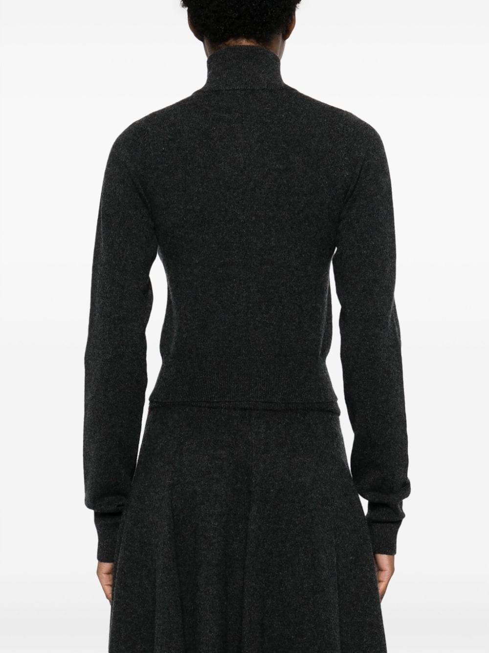 Lemon cashmere-blend cardigan - 8