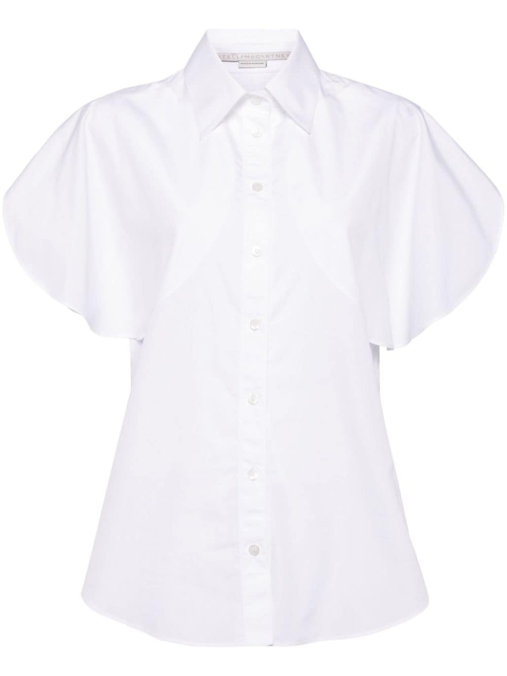 flared short sleeves shirt - 1