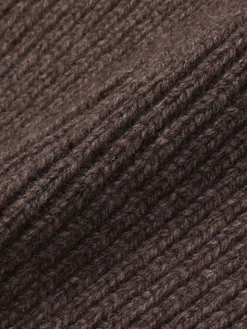 ribbed embroidered-logo beanie hat 3