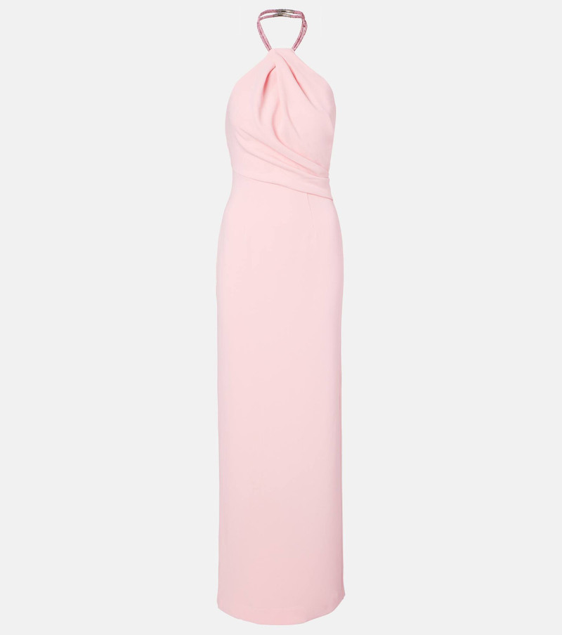 Riva embellished halterneck gown 1