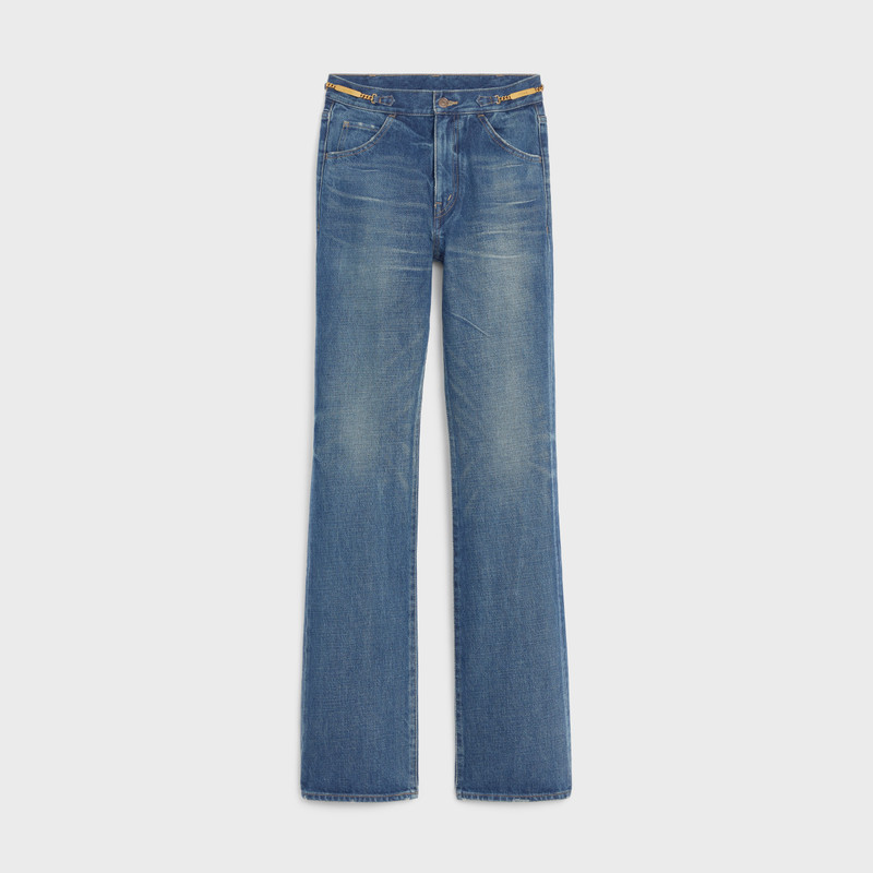 FLARED JEANS IN DARK UNION WASH TWILL 1