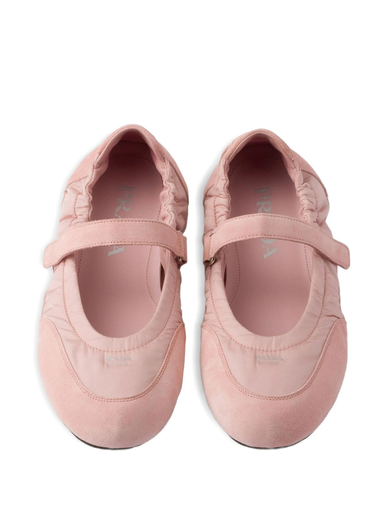 Prada Prada Collapse Strap-detail Ballet Flats outlook