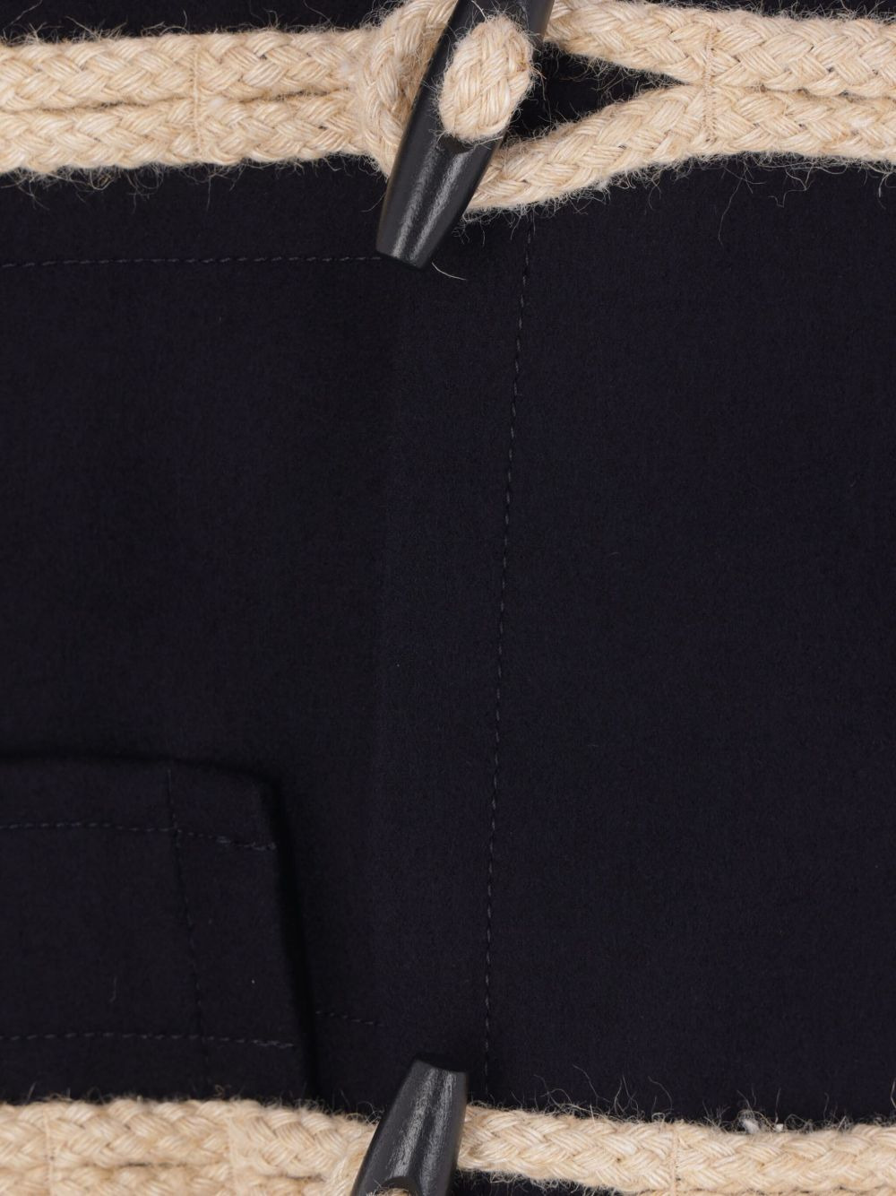 hooded toggle-fastening coat - 4