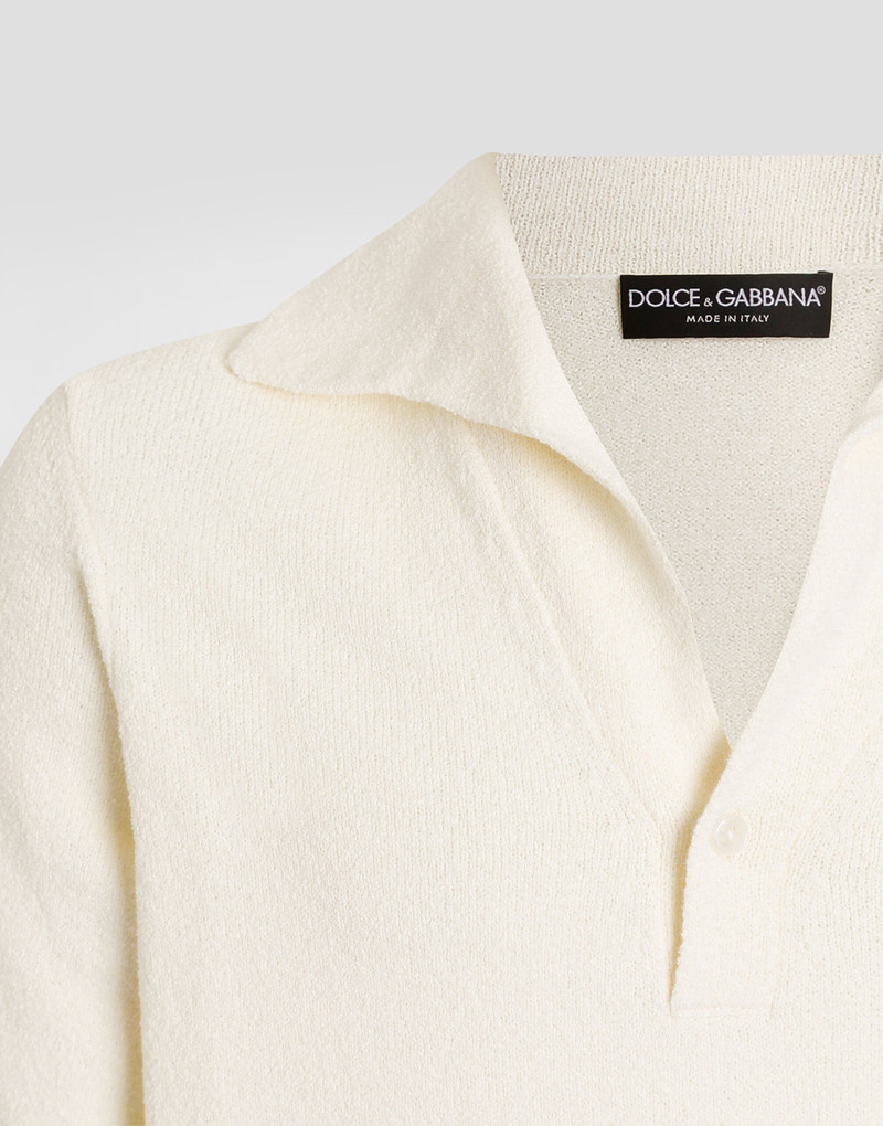 Dolce & Gabbana Cotton blend polo shirt outlook