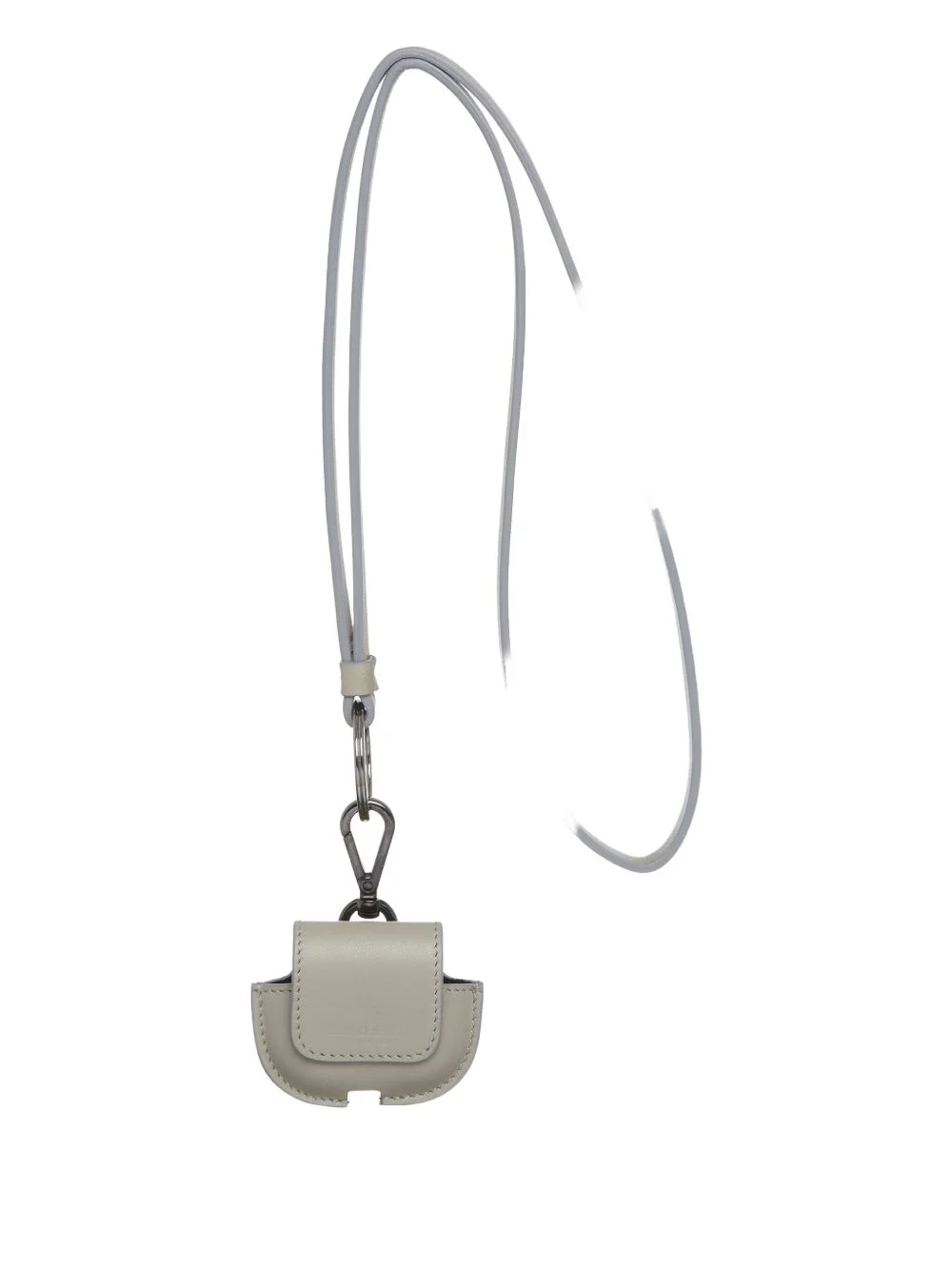 neck-strap leather earphone case - 1