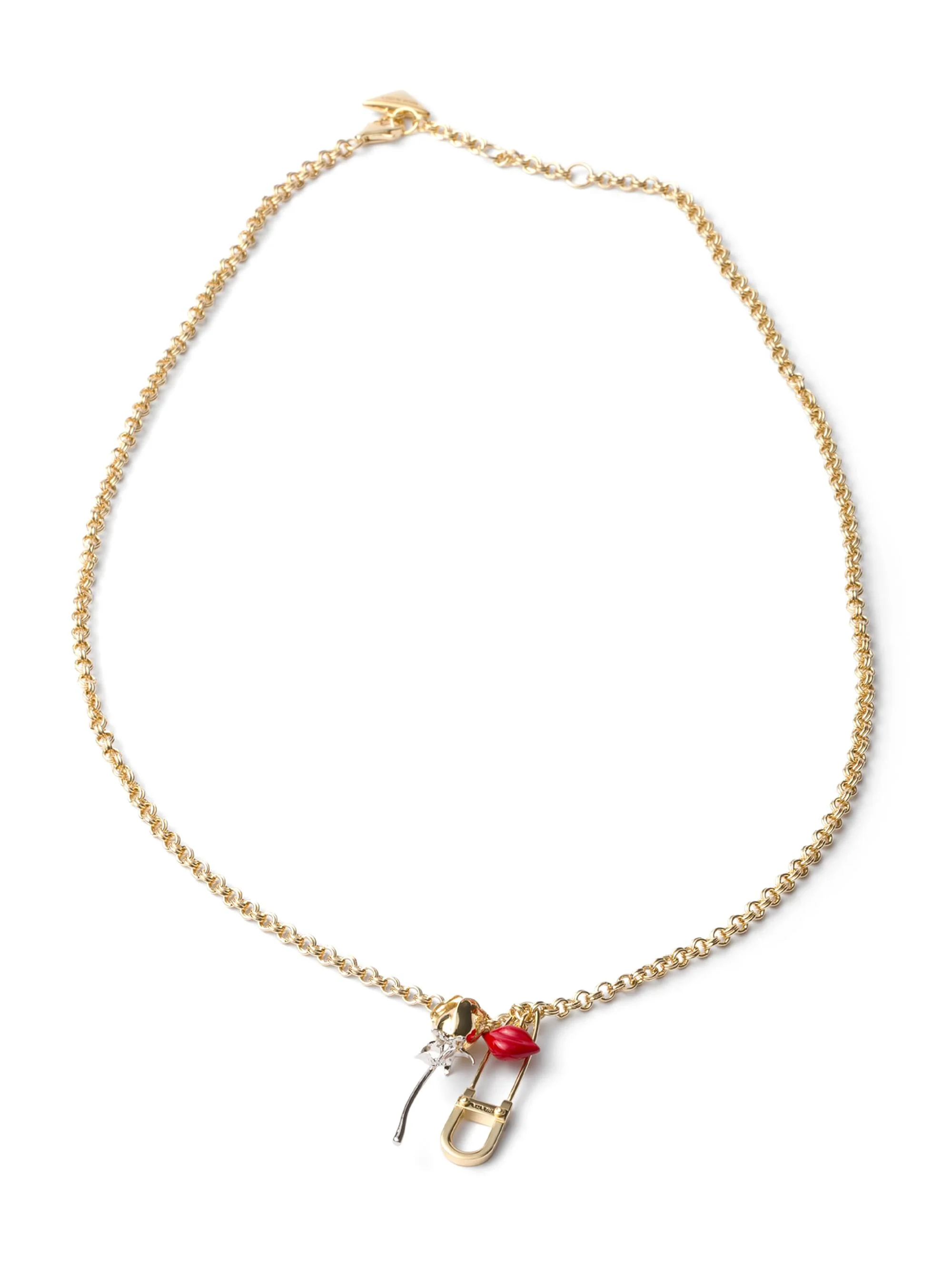 Women's Enameled Metal Necklace - Gold Multi - 1