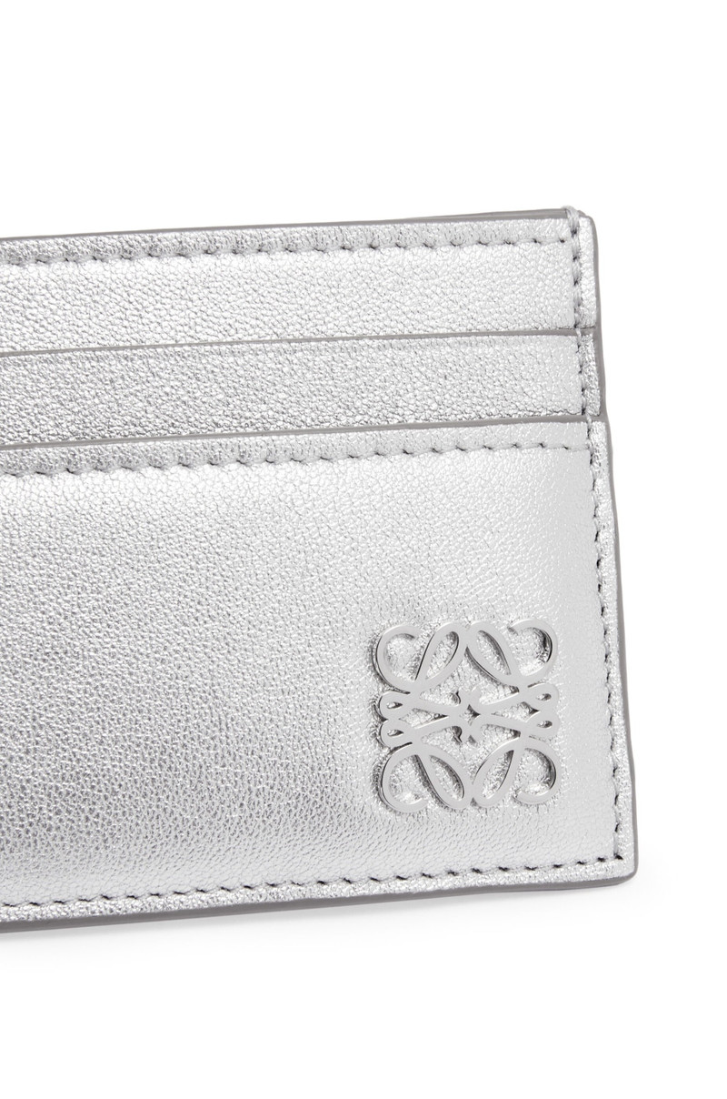 Puffer Anagram plain cardholder in shiny nappa calfskin 4