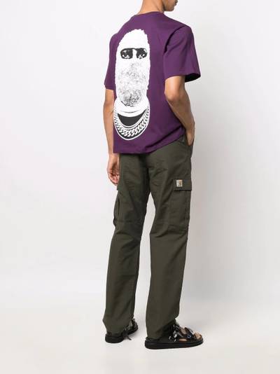 ih nom uh nit mask-print T-shirt outlook