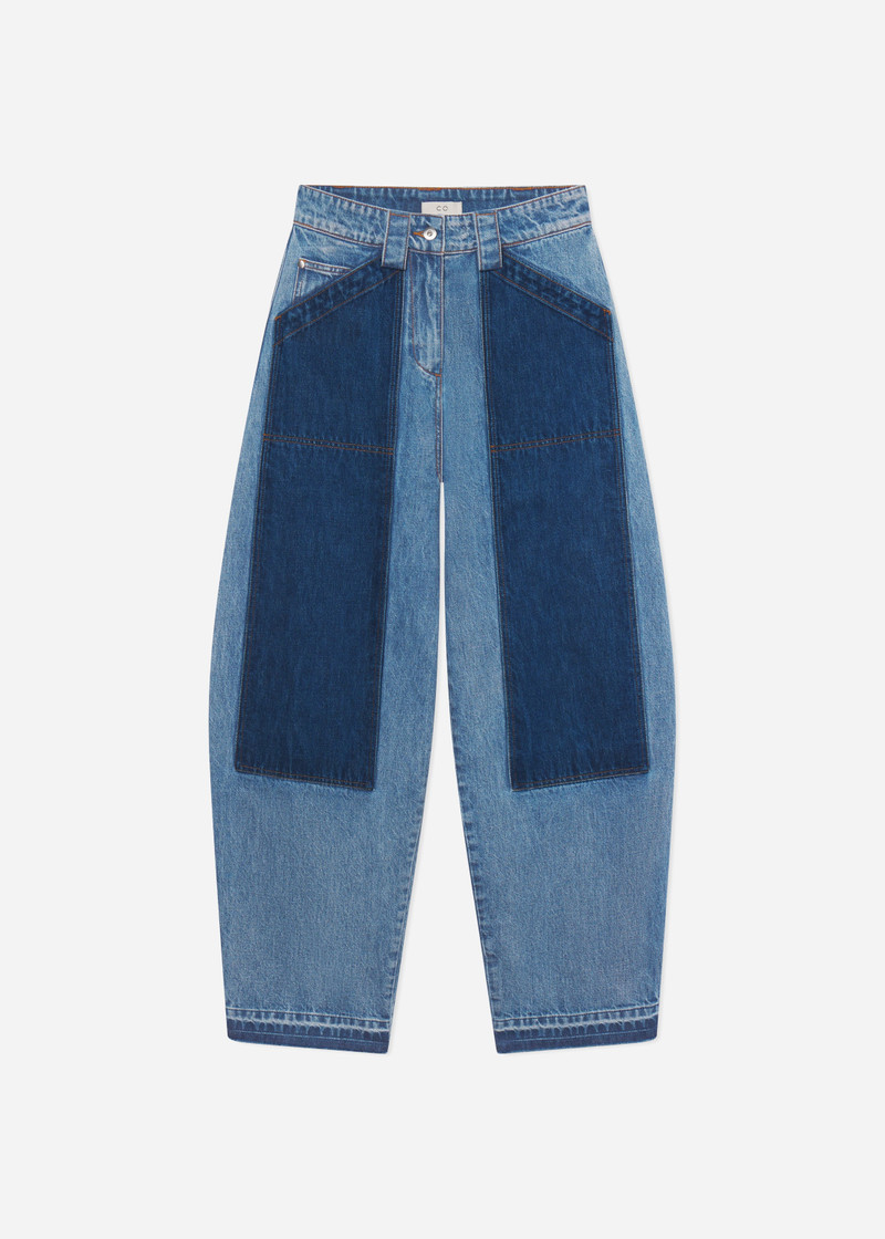 Patchwork Pant in Denim 1