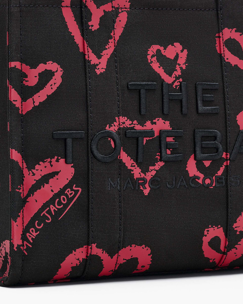 THE LIPSTICK HEART CANVAS MEDIUM TOTE BAG 4