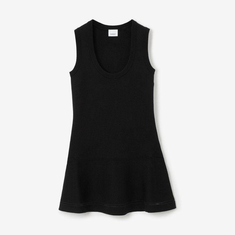 Sleeveless Cashmere Cotton Blend Dress - 1