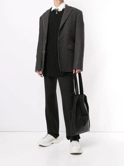 Raf Simons single-breasted wool jacket outlook