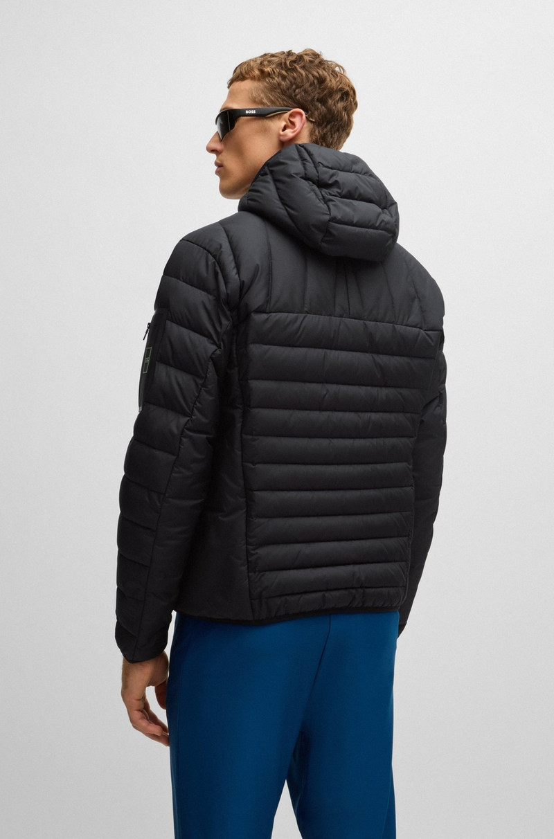 WATER-REPELLENT PADDED JACKET WITH DECORATIVE REFLECTIVE DETAILS 4