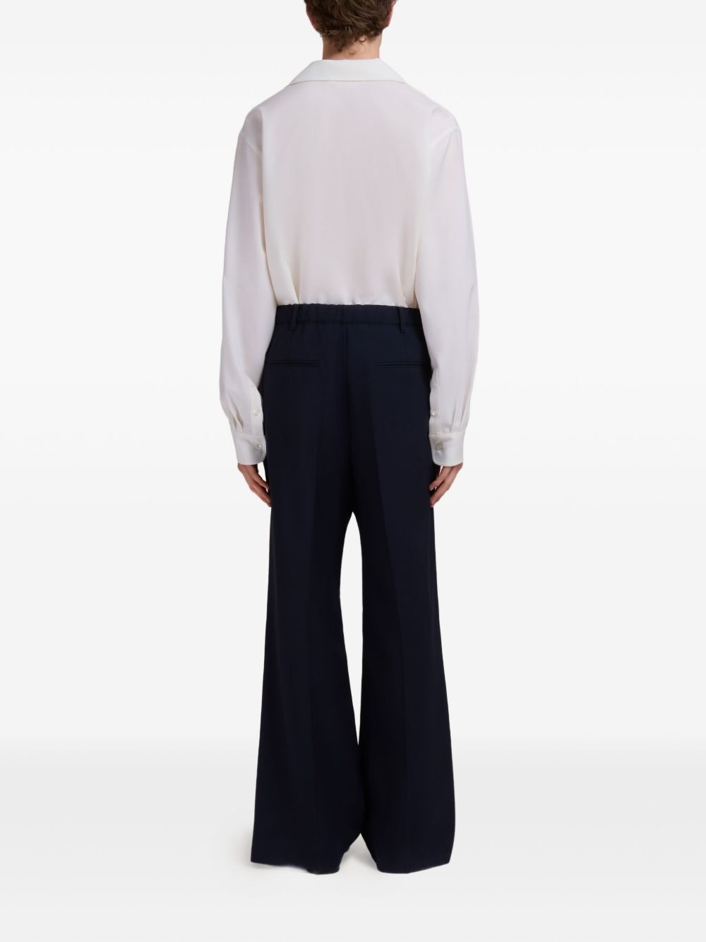 wide-leg flared trousers - 4