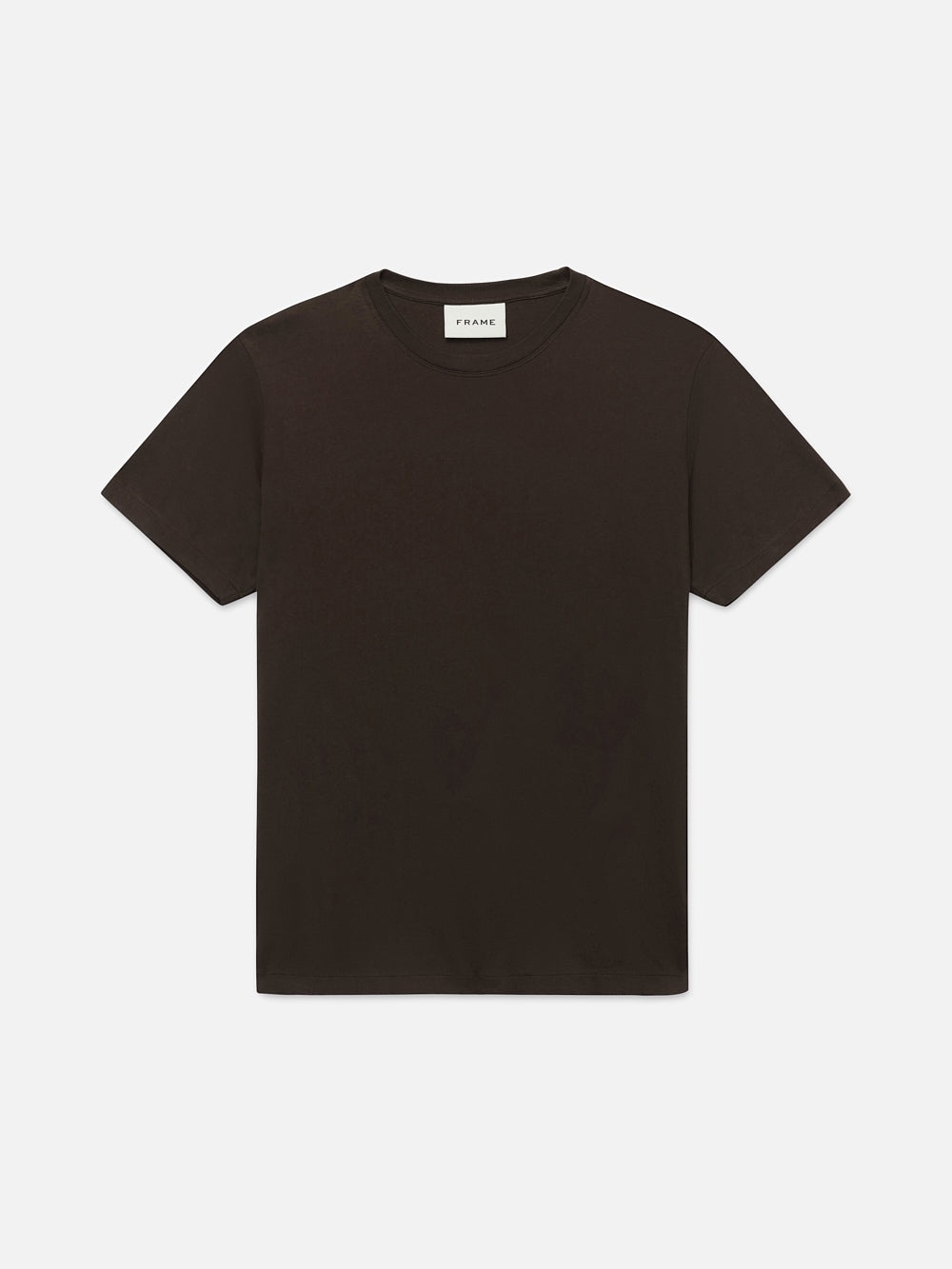 FRAME Logo Tee in Marron - 1