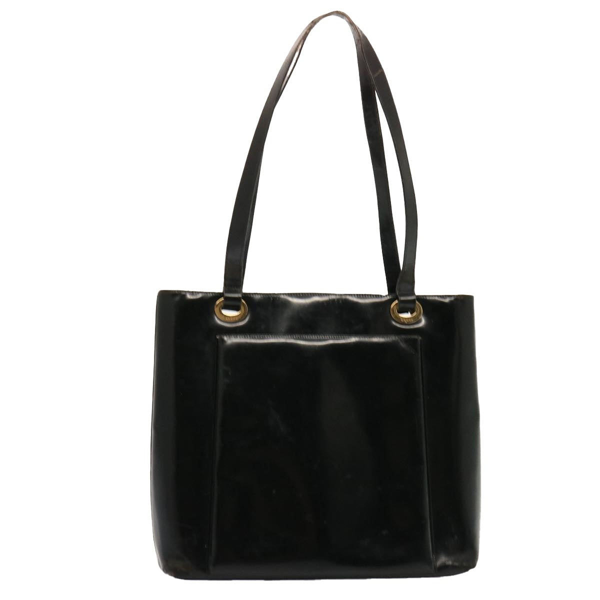 GUCCI Tote Bag Patent Leather Black - 13