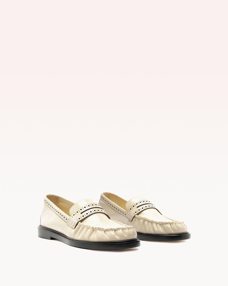 ALEXANDRE BIRMAN SOFT LOAFER BROGUE EGGSHELL outlook