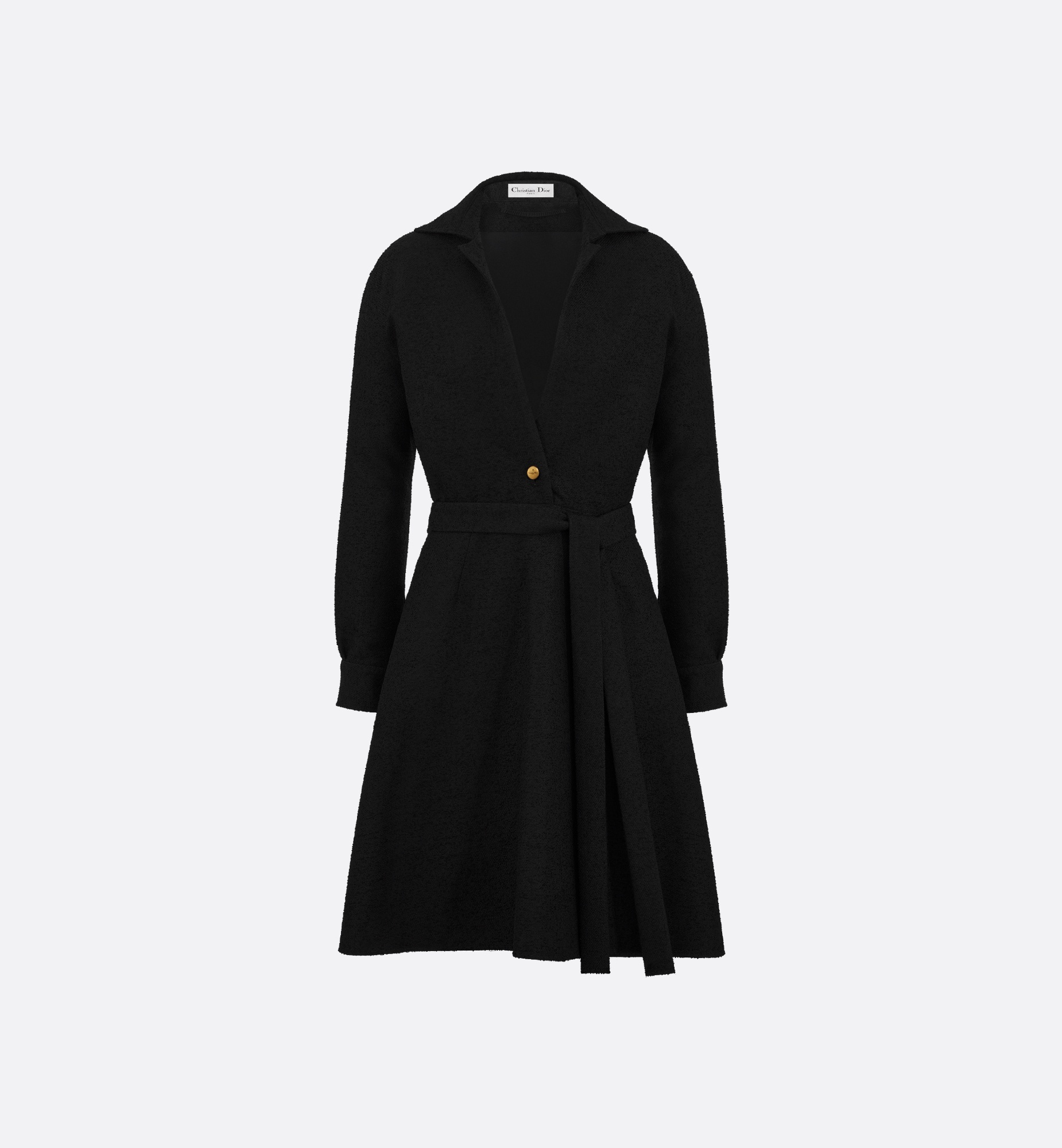 Belted Flared Dress - 1
