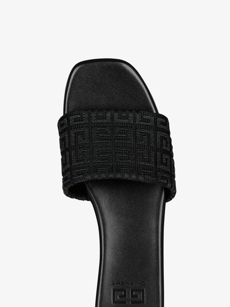 4G FLAT MULES IN EMBROIDERED CANVAS 5