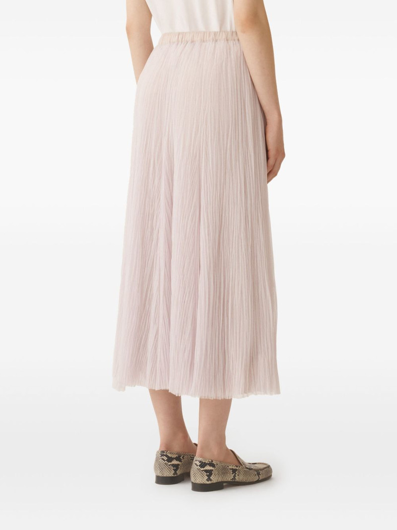 plissé-effect midi skirt 4